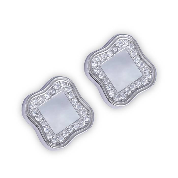 Aztec Zirconia Silver Pendant Set : DPS54