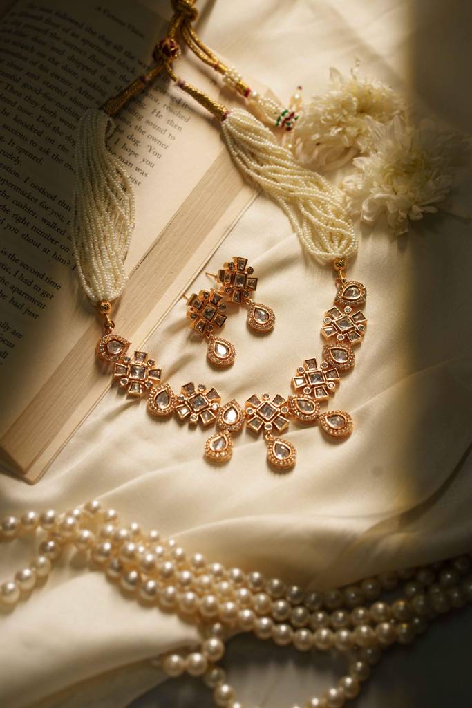 Kira White Moissanite Necklace : PK-187