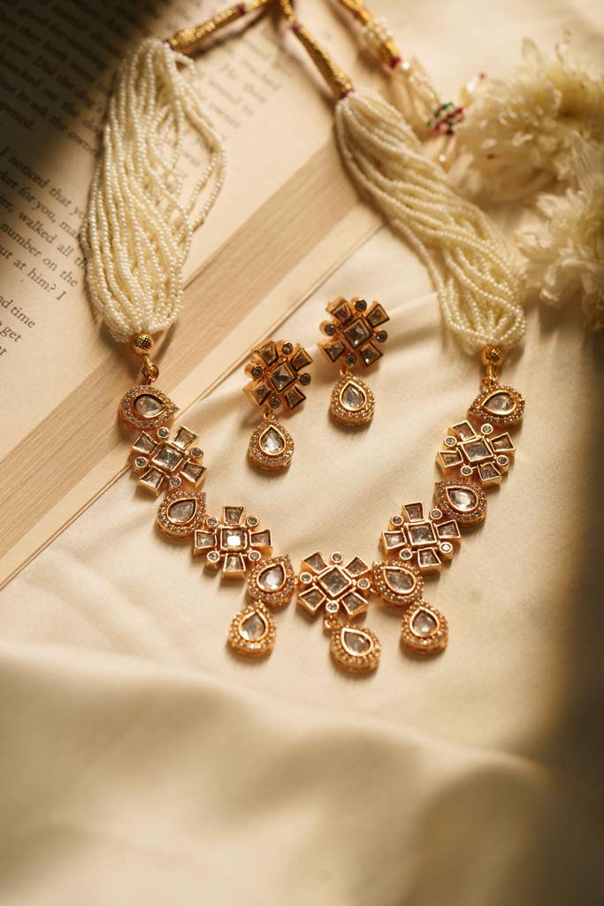 Kira White Moissanite Necklace : PK-187