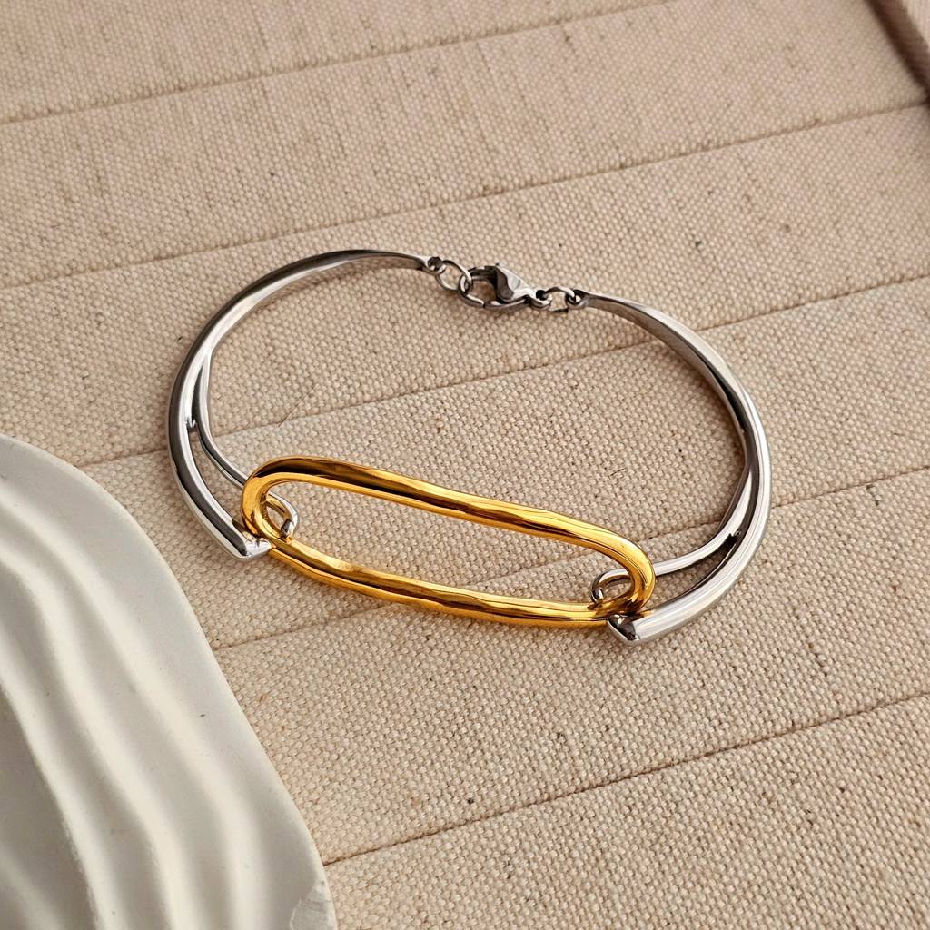 Cora Silver & Gold Bracelet : TAA-9999904071162-BRACELET