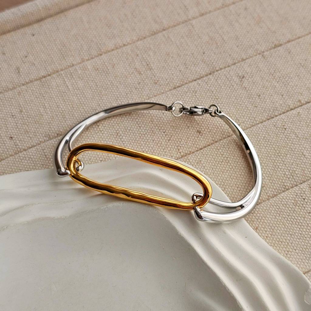 Cora Silver & Gold Bracelet : TAA-9999904071162-BRACELET