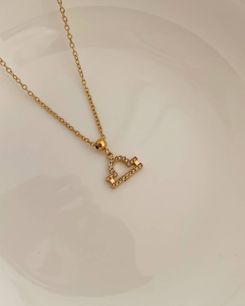 18K Gold Plated Zodiac Sign Necklace : N86I