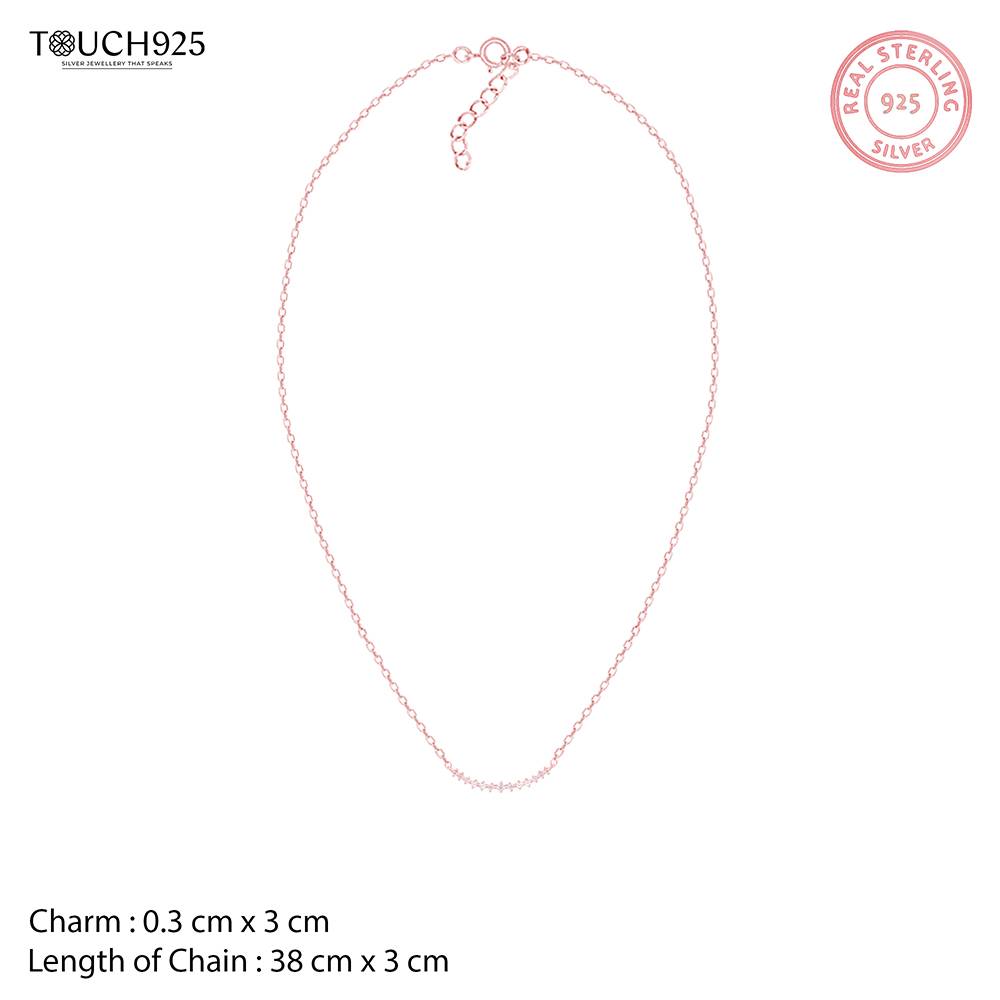 Curved Stone Bar Necklace : DFNC1100