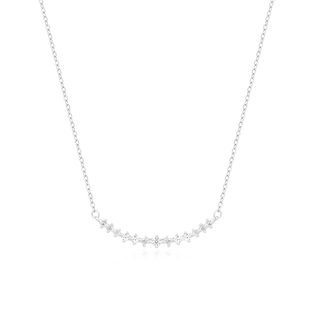 Curved Stone Bar Necklace : DFNC1120