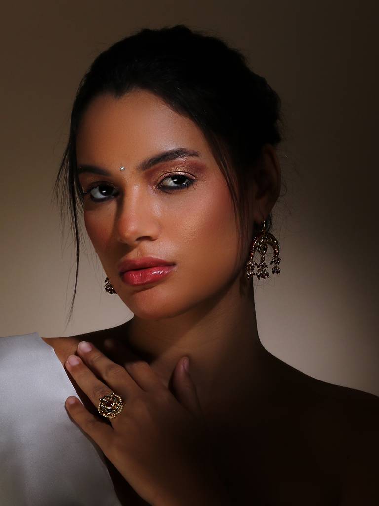 Ruby Red Drop Earring : DGED24067
