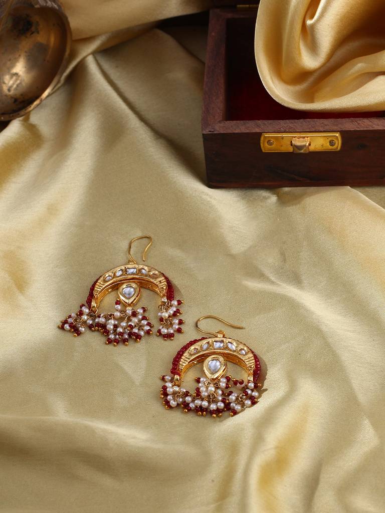 Ruby Red Drop Earring : DGED24067