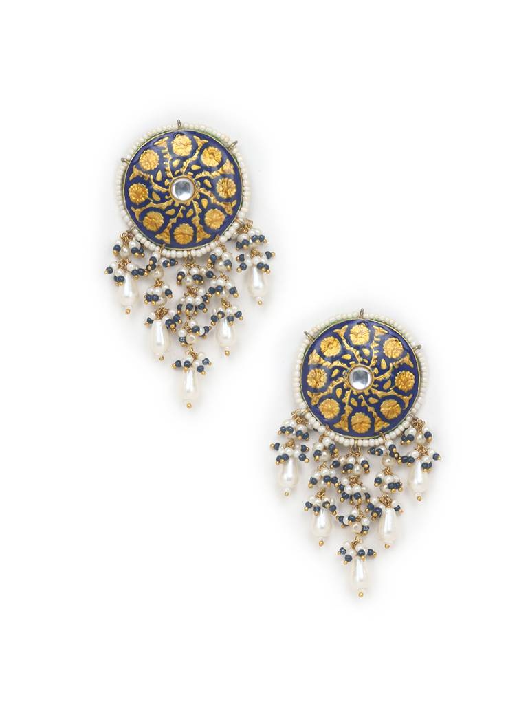 Blue Velvet Drop Earring : DGED24085