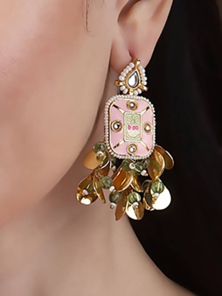 Gulaabi Drop Earring : DGED24088