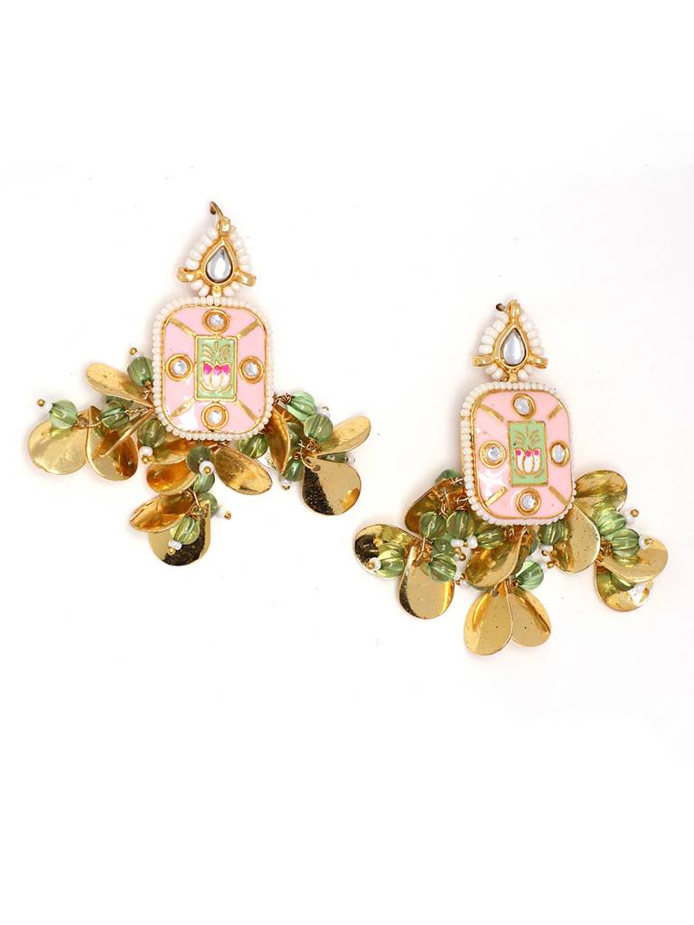 Gulaabi Drop Earring : DGED24088