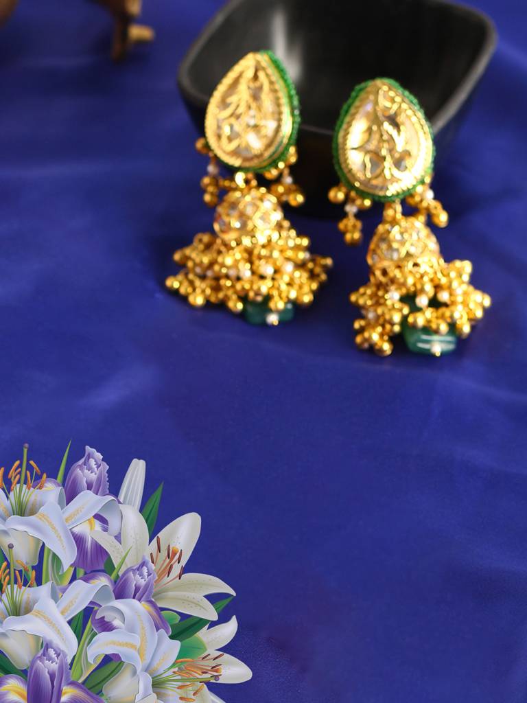 Honeysuckle Jhumka Earring : DGEJ24010