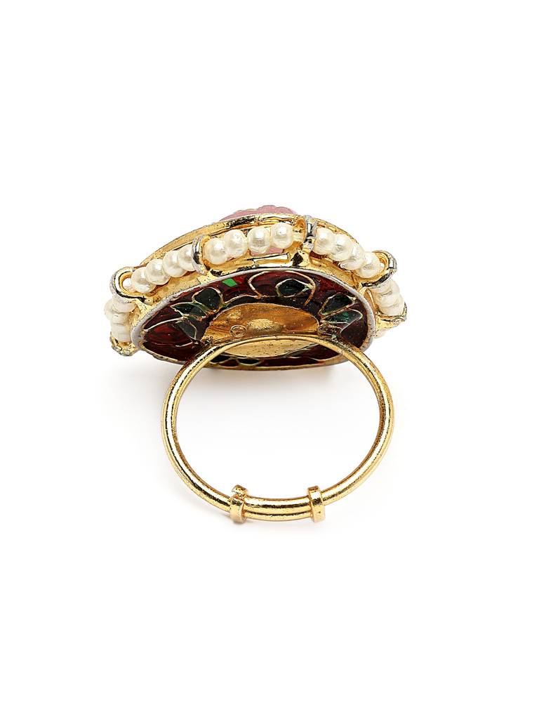 Gulab Ring Hand Jewellery : DGH1R124002