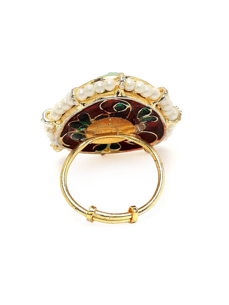 Parakeet Ring Hand Jewellery : DGH1R124003