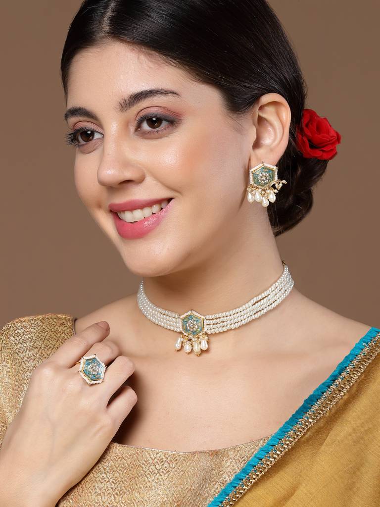 Neel Raat Ring Hand Jewellery : DGH1R124005