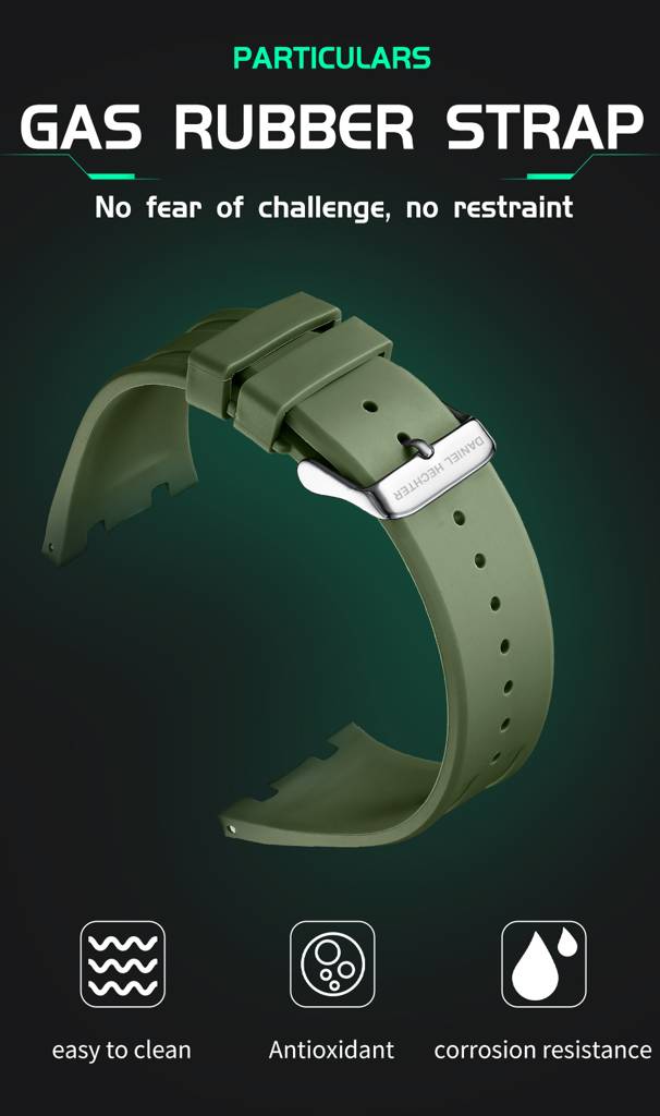 Daniel Hechter Paris Kleber Collection Sporty Multifunction Watch For Men With Checkered Geometric Dial, Day & Da : DHM1023-02