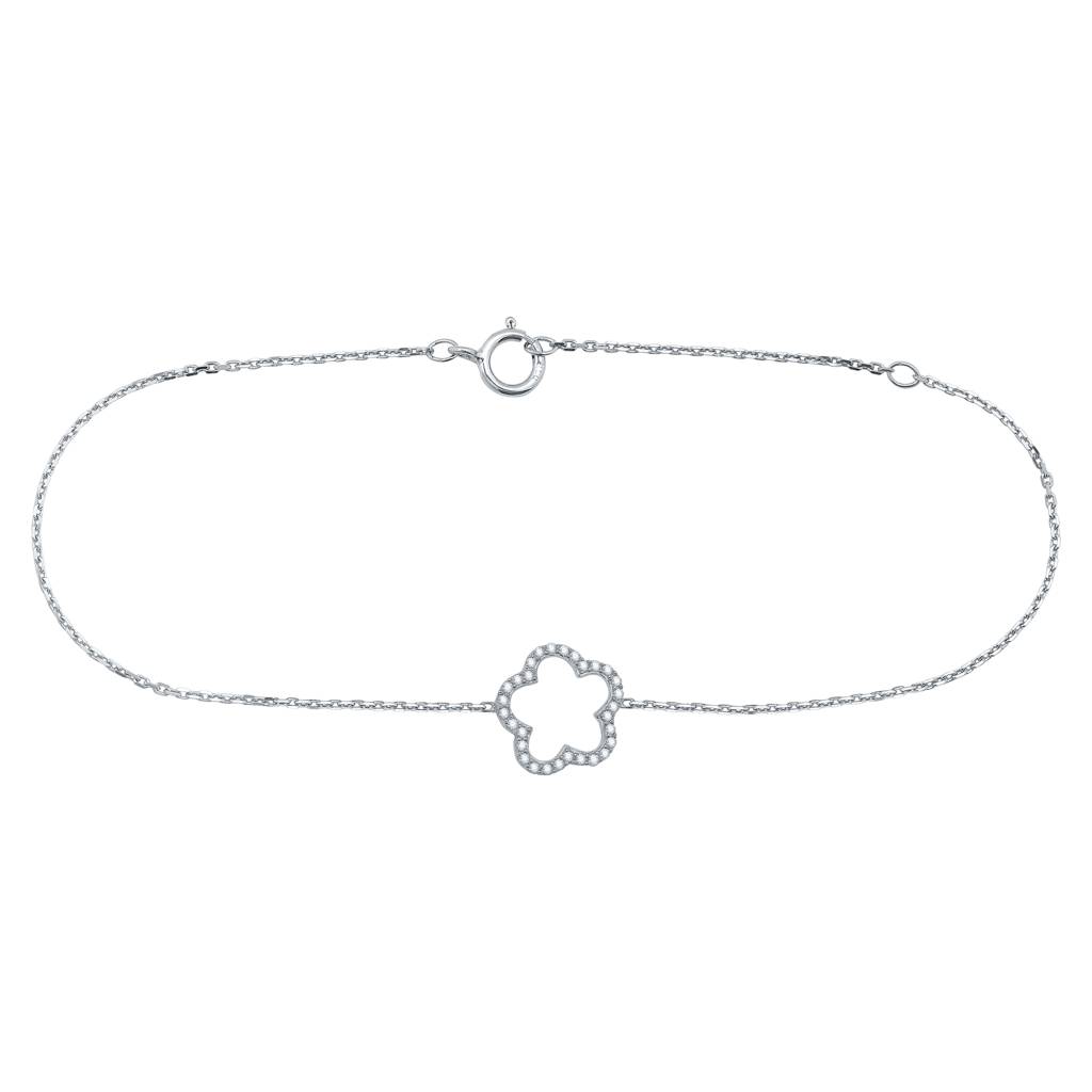 Dazzling Flower Diamond Bracelet : B125