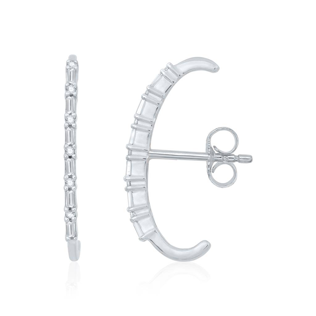 Silver Lining Diamond Ear Cuff : E1011