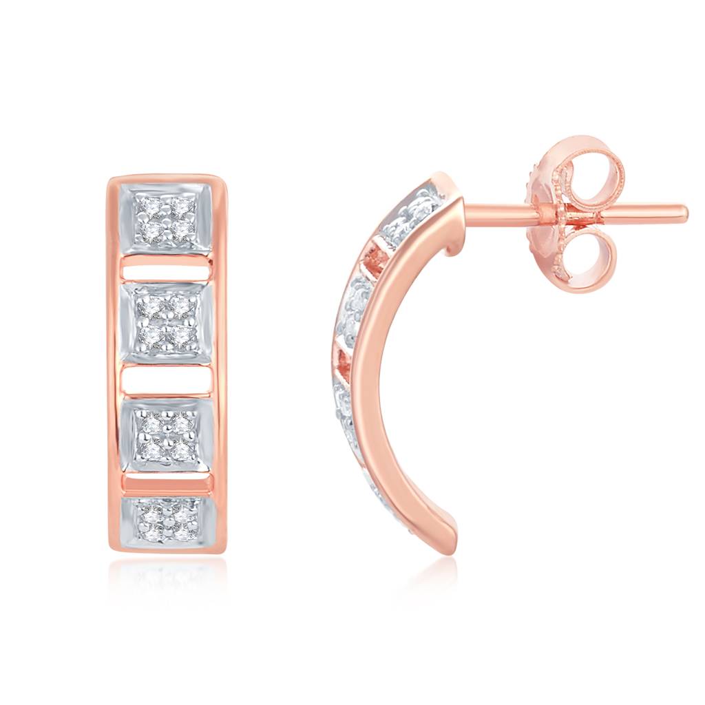 Block Bluster Diamond Earrings : E204