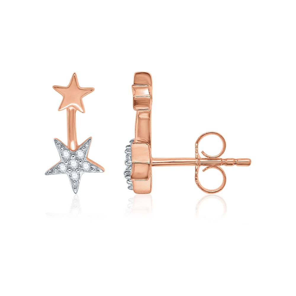 Christamas Star Diamond Stud Earrings : E564