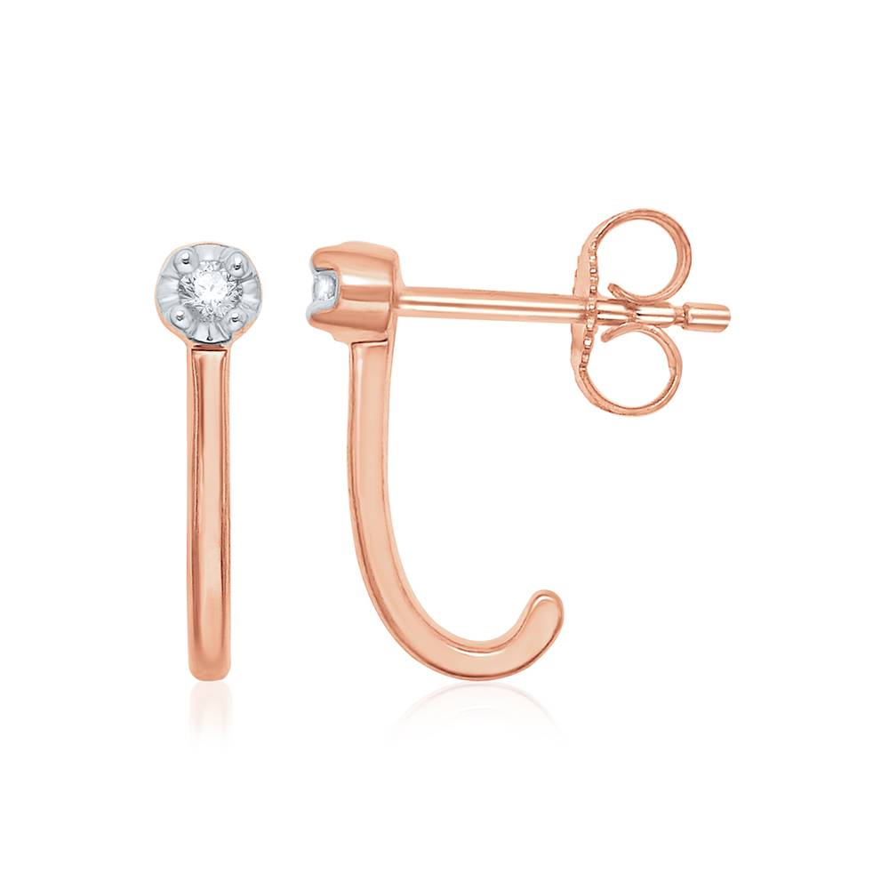 Hoop Diamond Earrings : E648