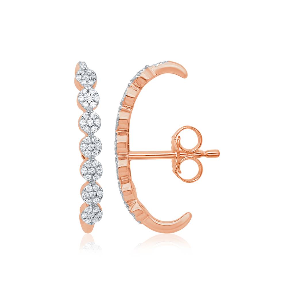 Love Petals Diamond Ear Cuff : E924