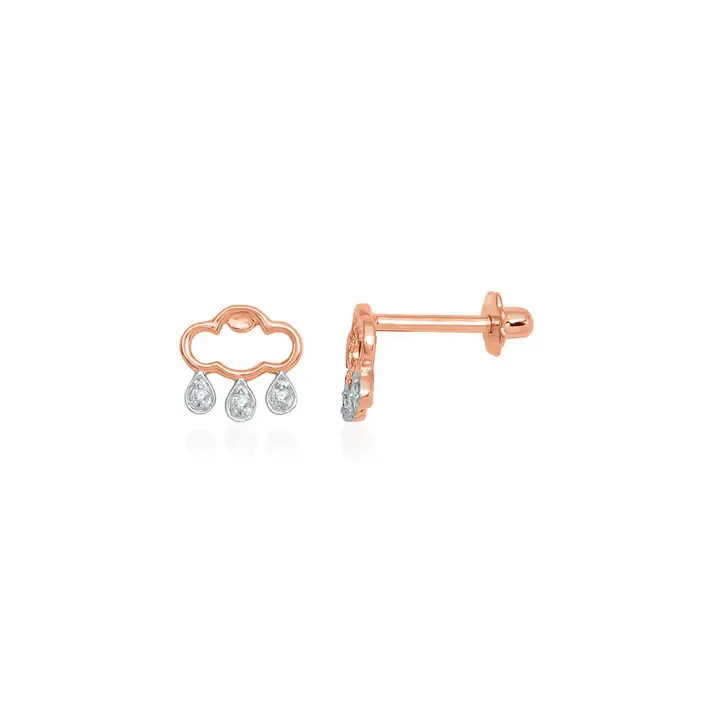 Mini Mivraa Raindrops Cloud Earrings : PSE1490