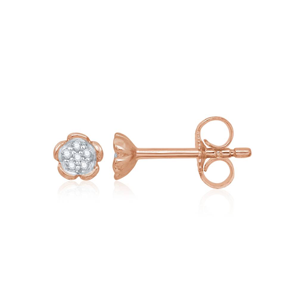 Flower Power Diamond Stud Earrings : PSE869