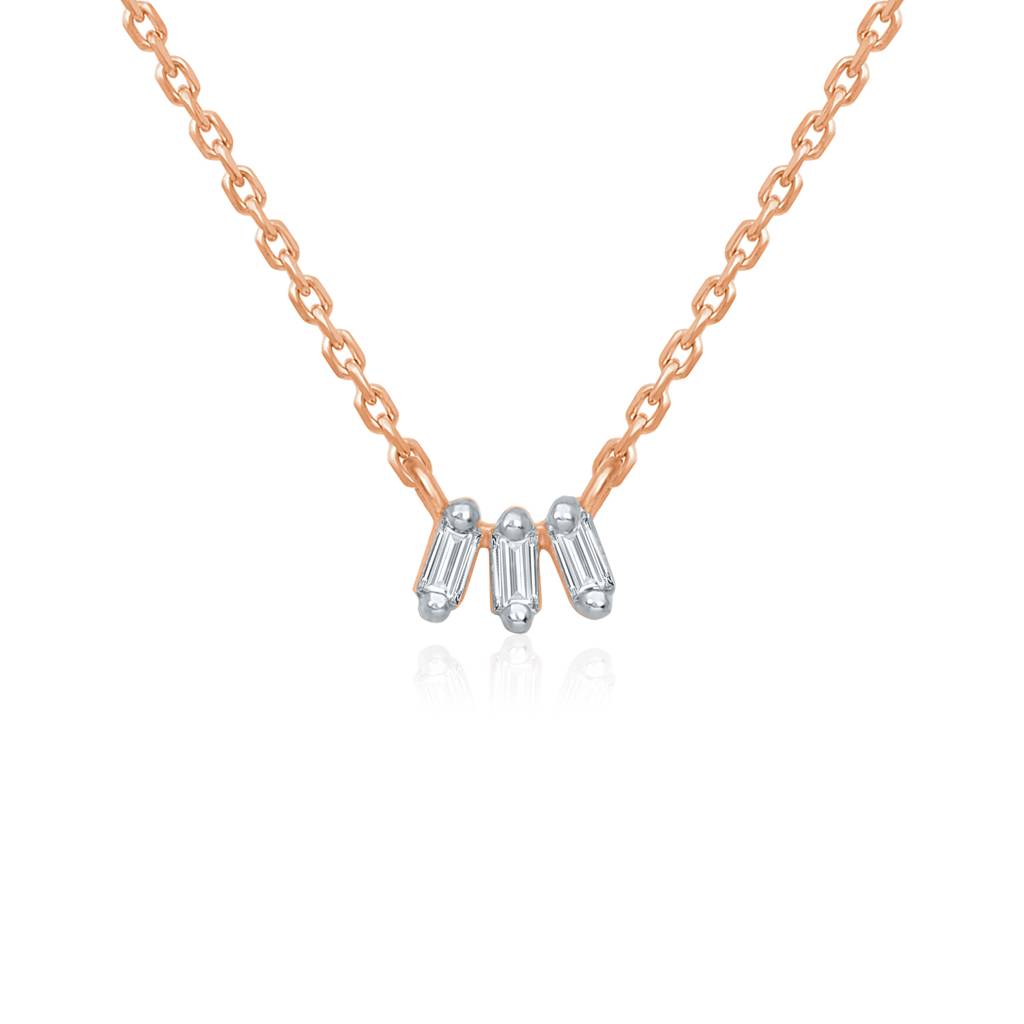 3 Diamond Drops Necklace : PSN1058