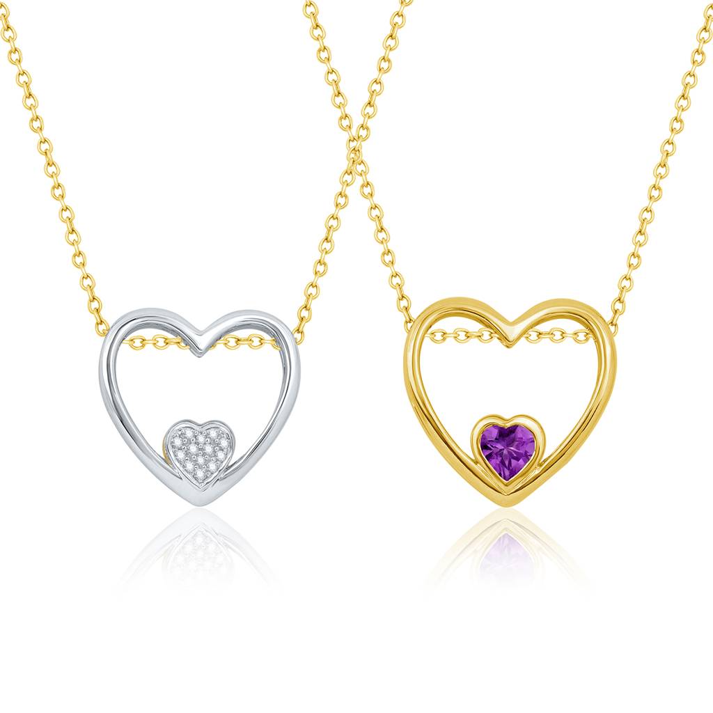 Celestial All My Heart Pendant : P1438AM-RG-JAN