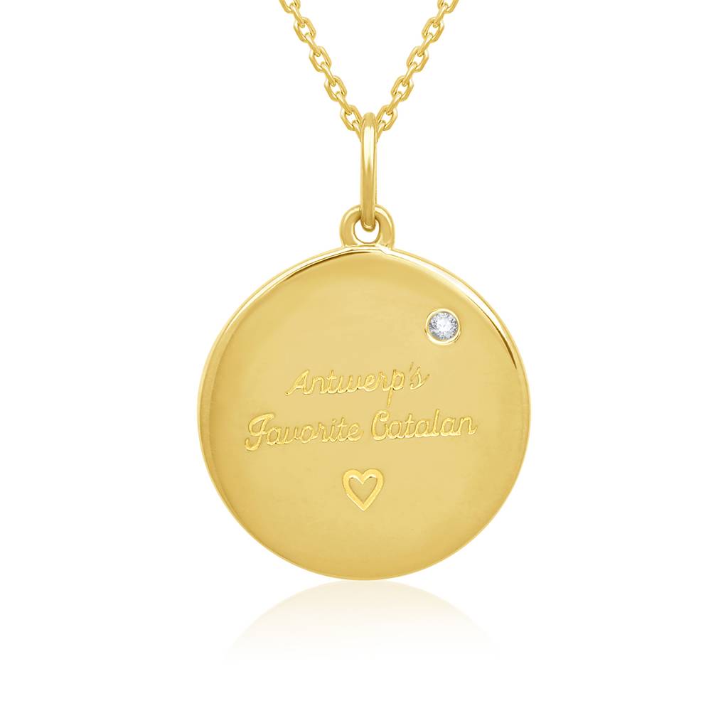 The Perfect Circle Gold Diamond Pendant : P1666