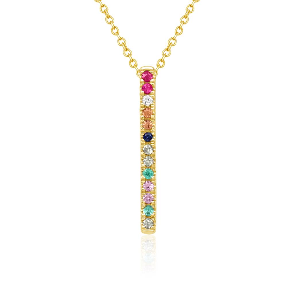 Multicolour Line Drop Pendant : PSP1062MC