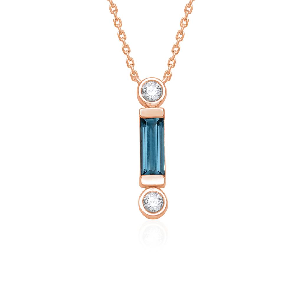 Toffee London Blue Topaz Pendant : PSP1162LBT