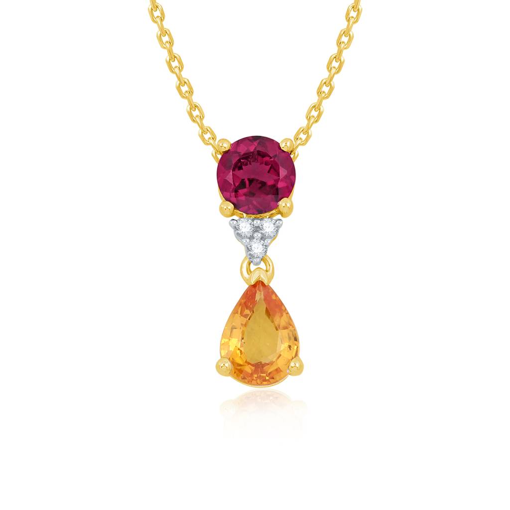 Sunset Gemstone Pendant : PSP754MC