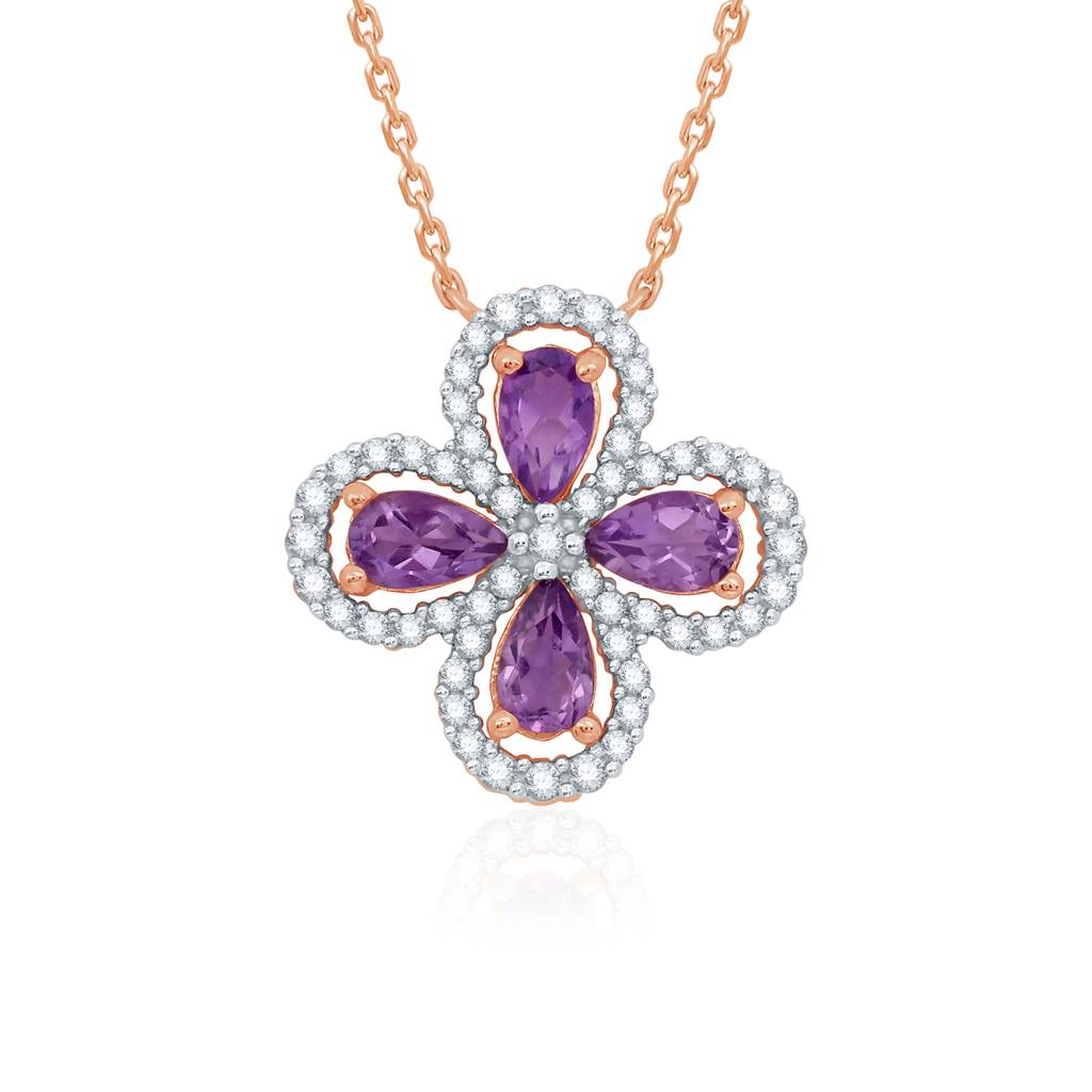 Petals Of Amethyst Necklace : PSP897AM