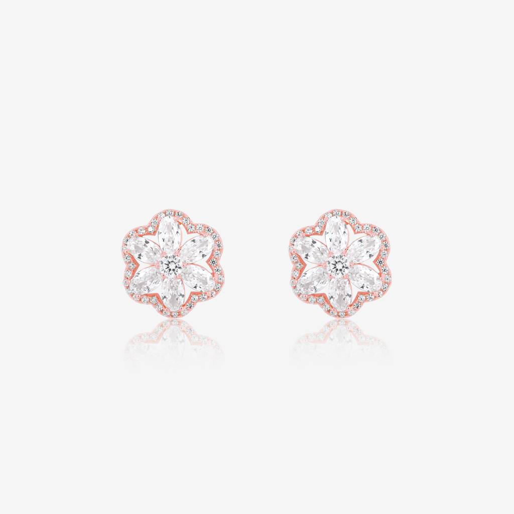 Floral Brilliance Earrings : DMER316