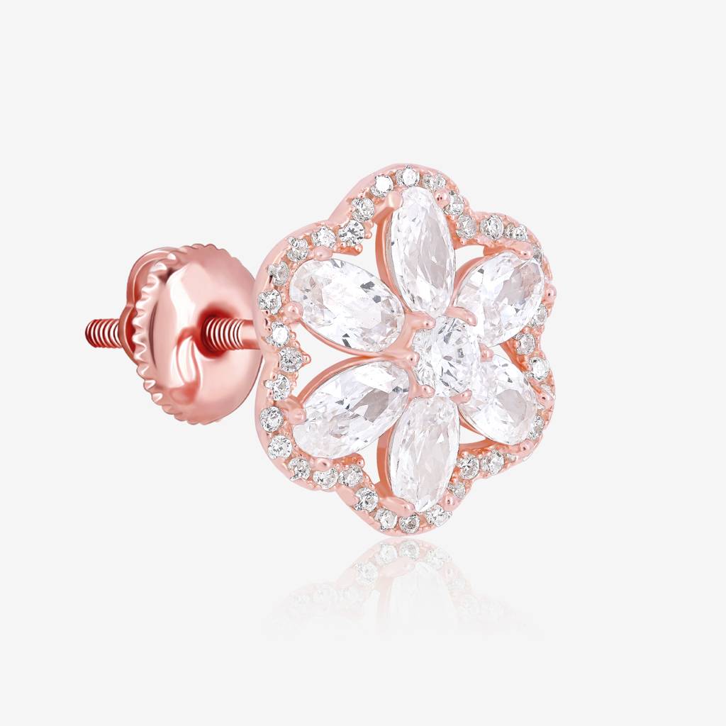 Floral Brilliance Earrings : DMER316