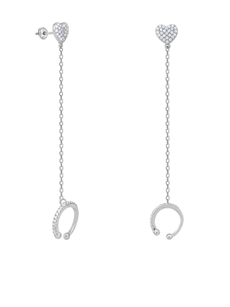 Heart Chain Cuff Earring : DQER329