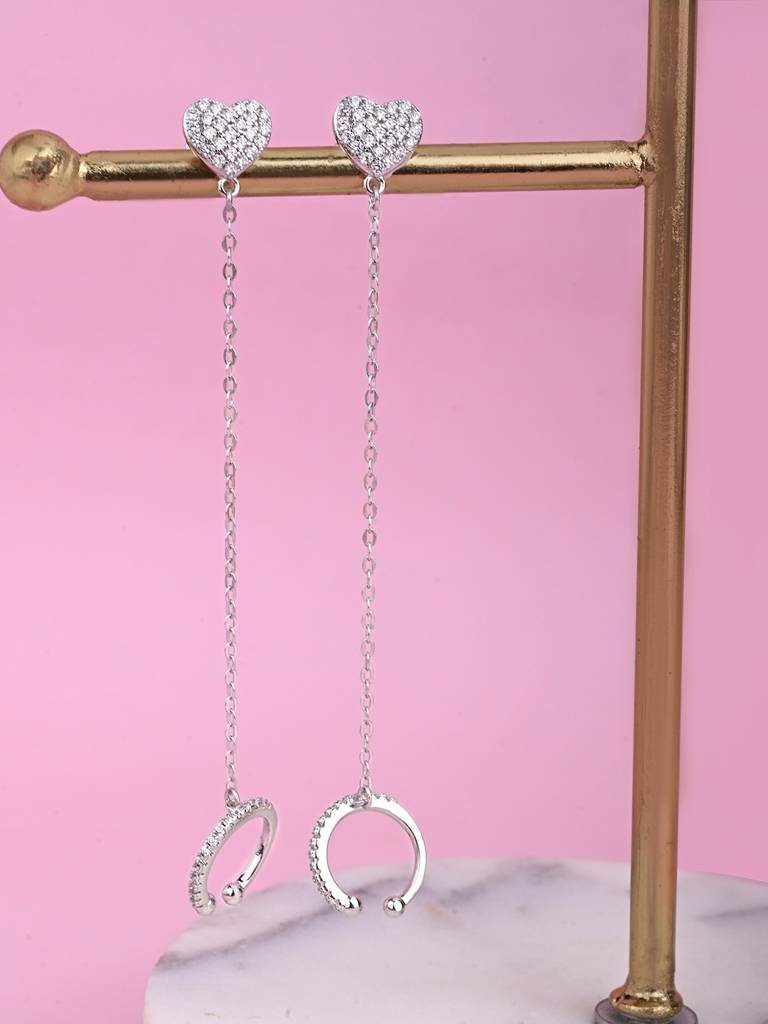 Heart Chain Cuff Earring : DQER329