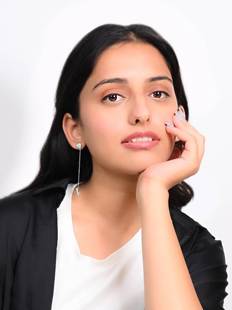 Heart Chain Cuff Earring : DQER329