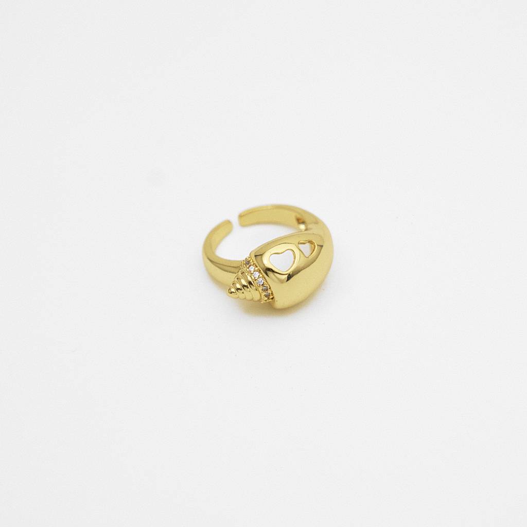 Heart Conch Shell Ring : TR52