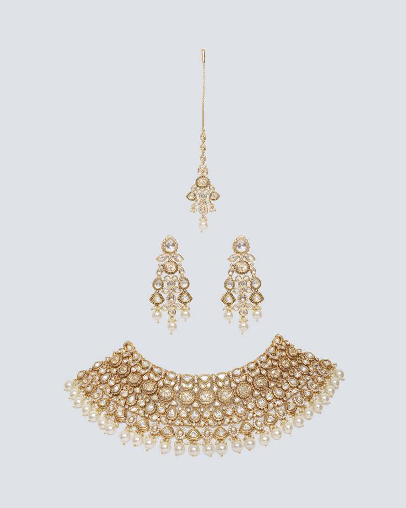 Paakhi Pearl Kundan Set : ZGJA165