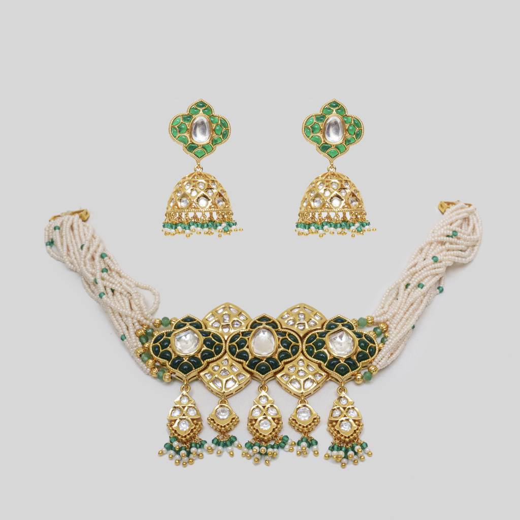 Zufra Kundan Choker Set : ZGJA161