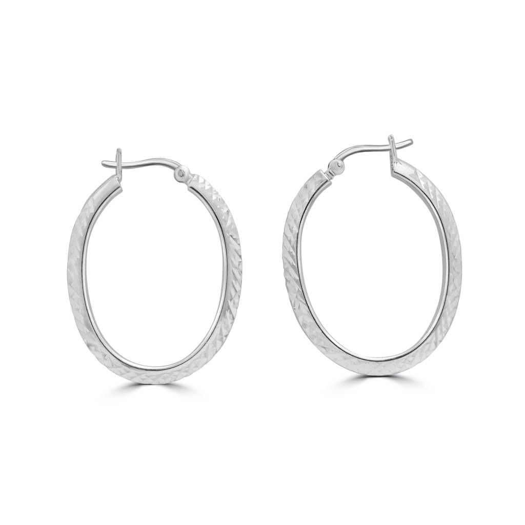 925 Sterling Silver Classic Hoops Earring | Circle Hoops Earring : TWP1171