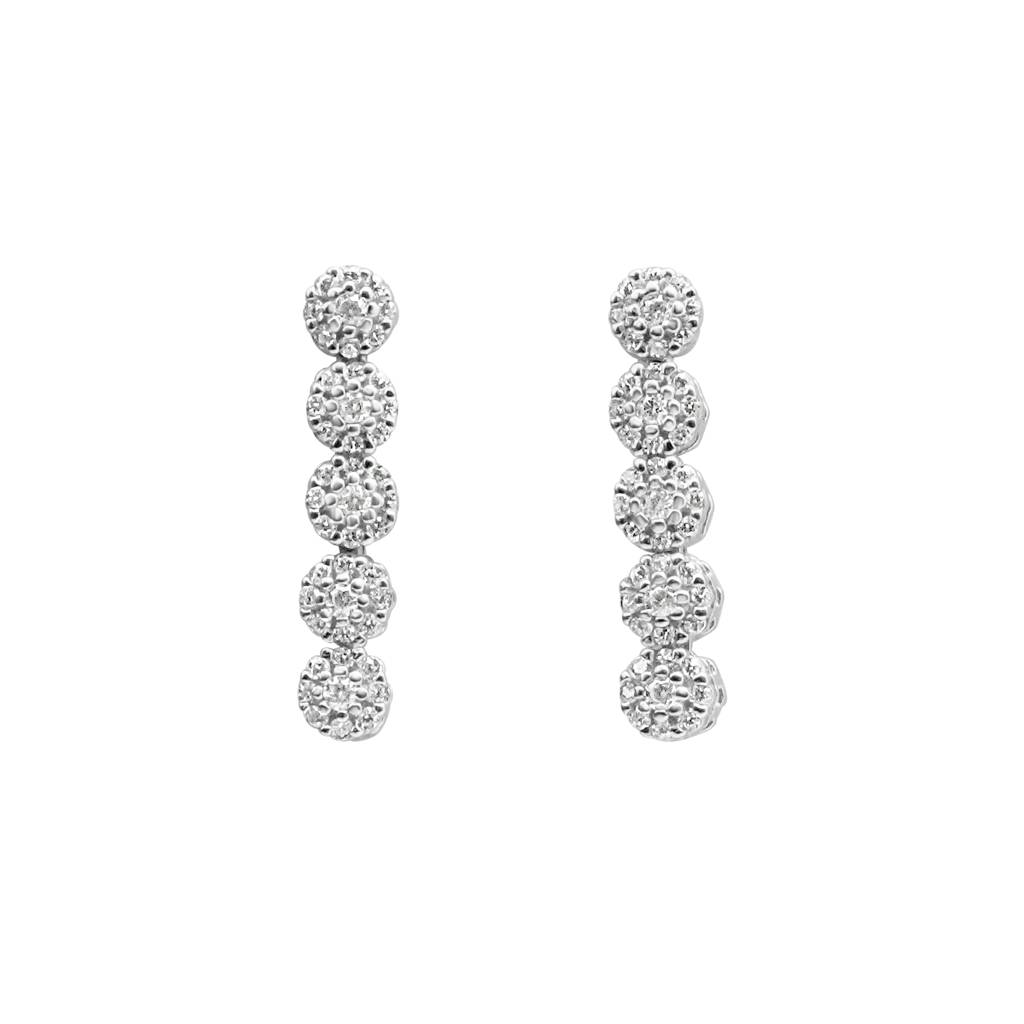 Delicate 925 Pure Silver Texture Necklace & Earrings Set | : NL1046A