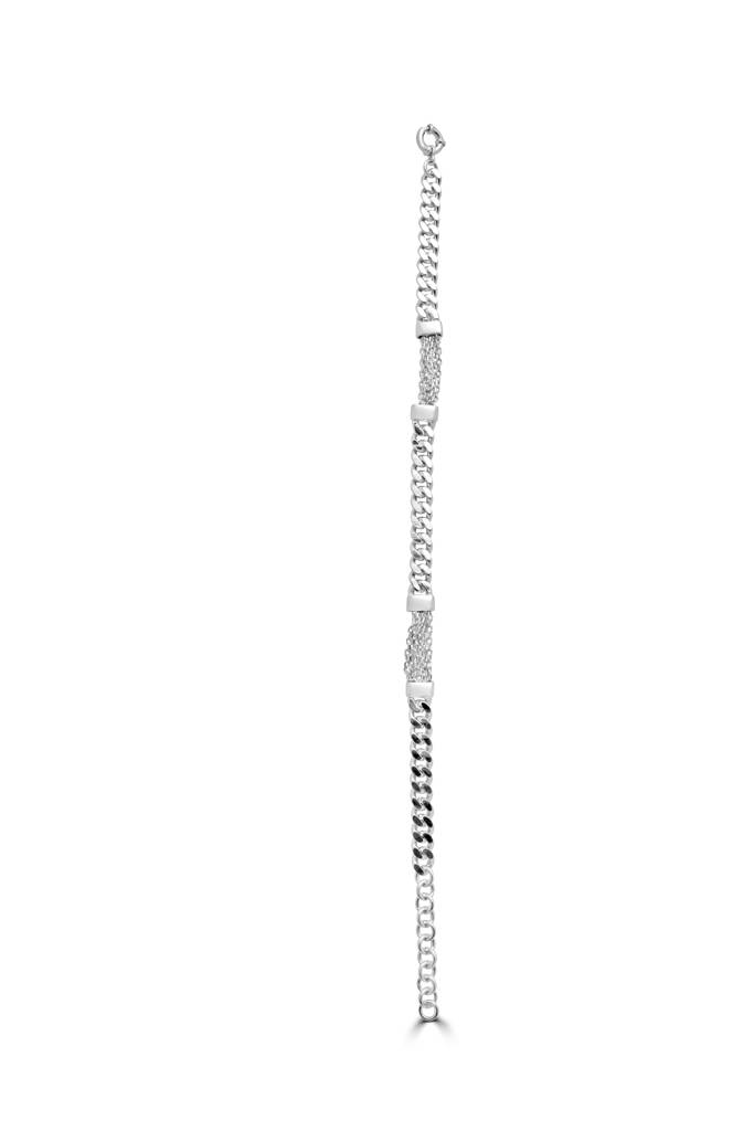 925 Pure Silver Necklace Set Combo | Silver Layered Necklace : NL1050B