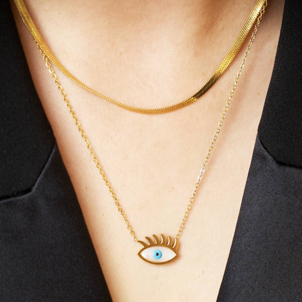 The Evil Eye Layered Necklace : TN7