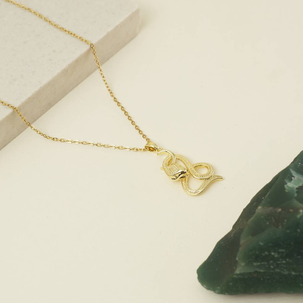 The Textured Snake Necklace : TN20