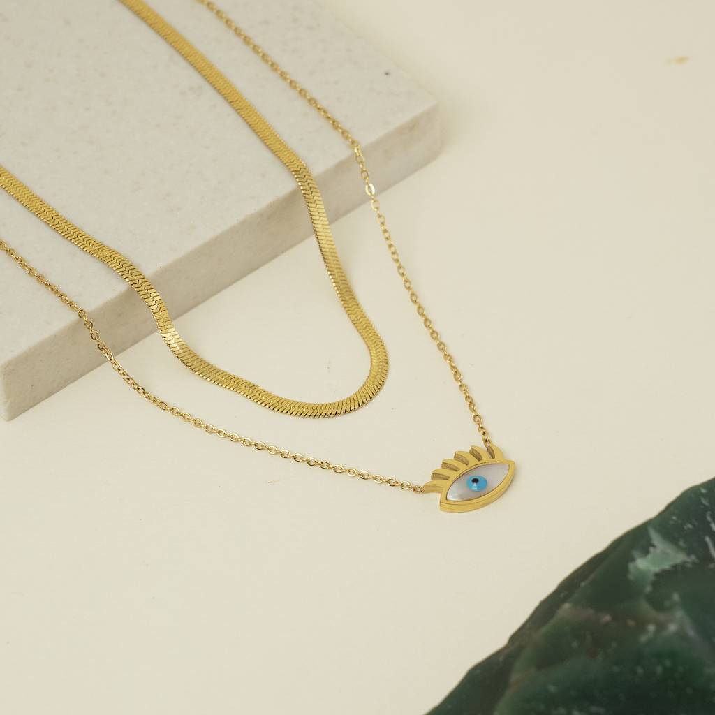 The Evil Eye Layered Necklace : TN7