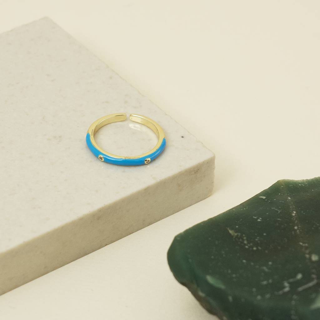 Blue Pastel Band Ring : TR1