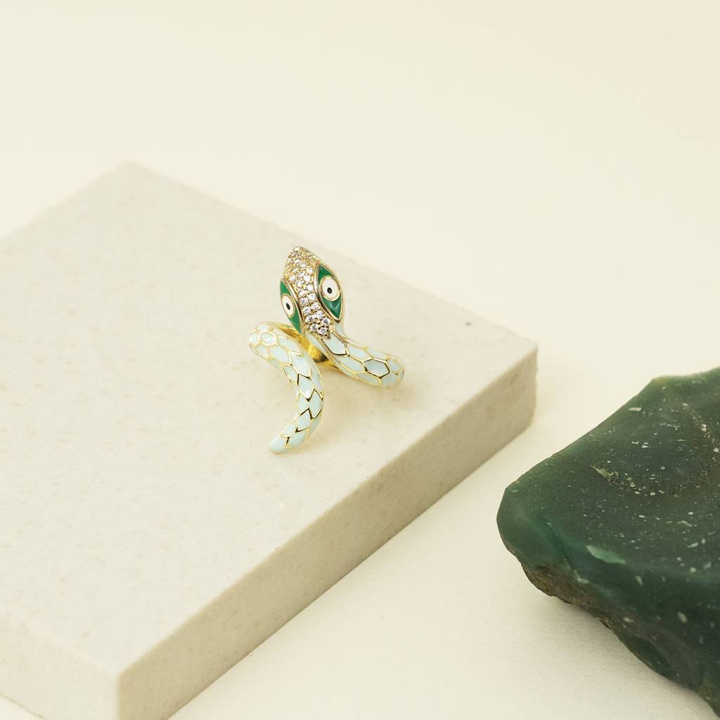 Frosted Snake Ring : TR15