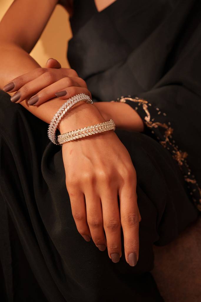 Classic And Stylish Diamond Kadas For Women : ZGRK283
